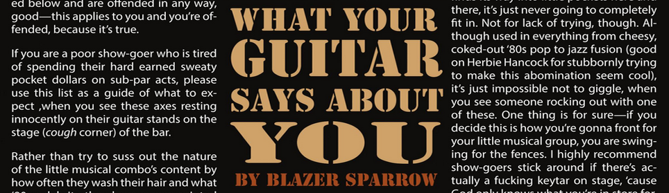 What Your Guitar Says About You